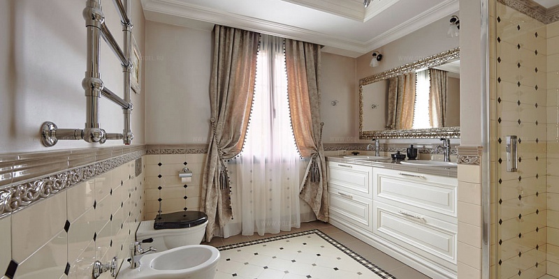 Дизайн интерьера ванной комнаты в Перми